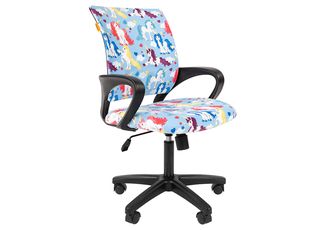 Кресло Chairman Kids 103 black единорог