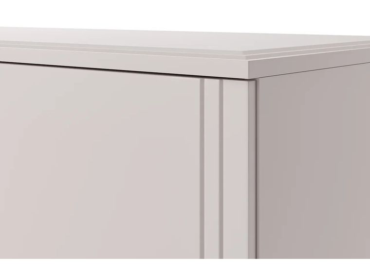 ДЖАЛИ Шкаф с витриной 2-дв. (лак льняной)